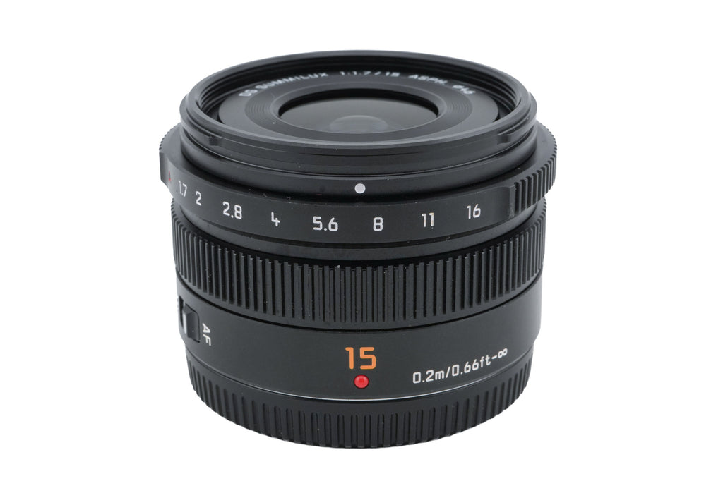 Panasonic 15mm f1.7 Leica DG Summilux ASPH. (H-X015)