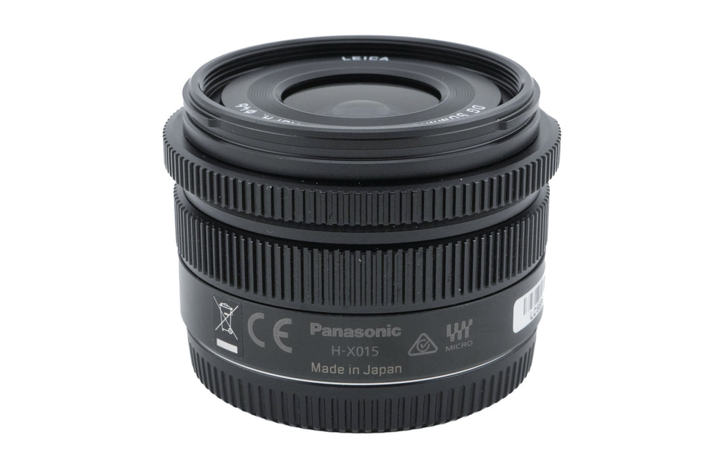 Panasonic 15mm f1.7 Leica DG Summilux ASPH. (H-X015)