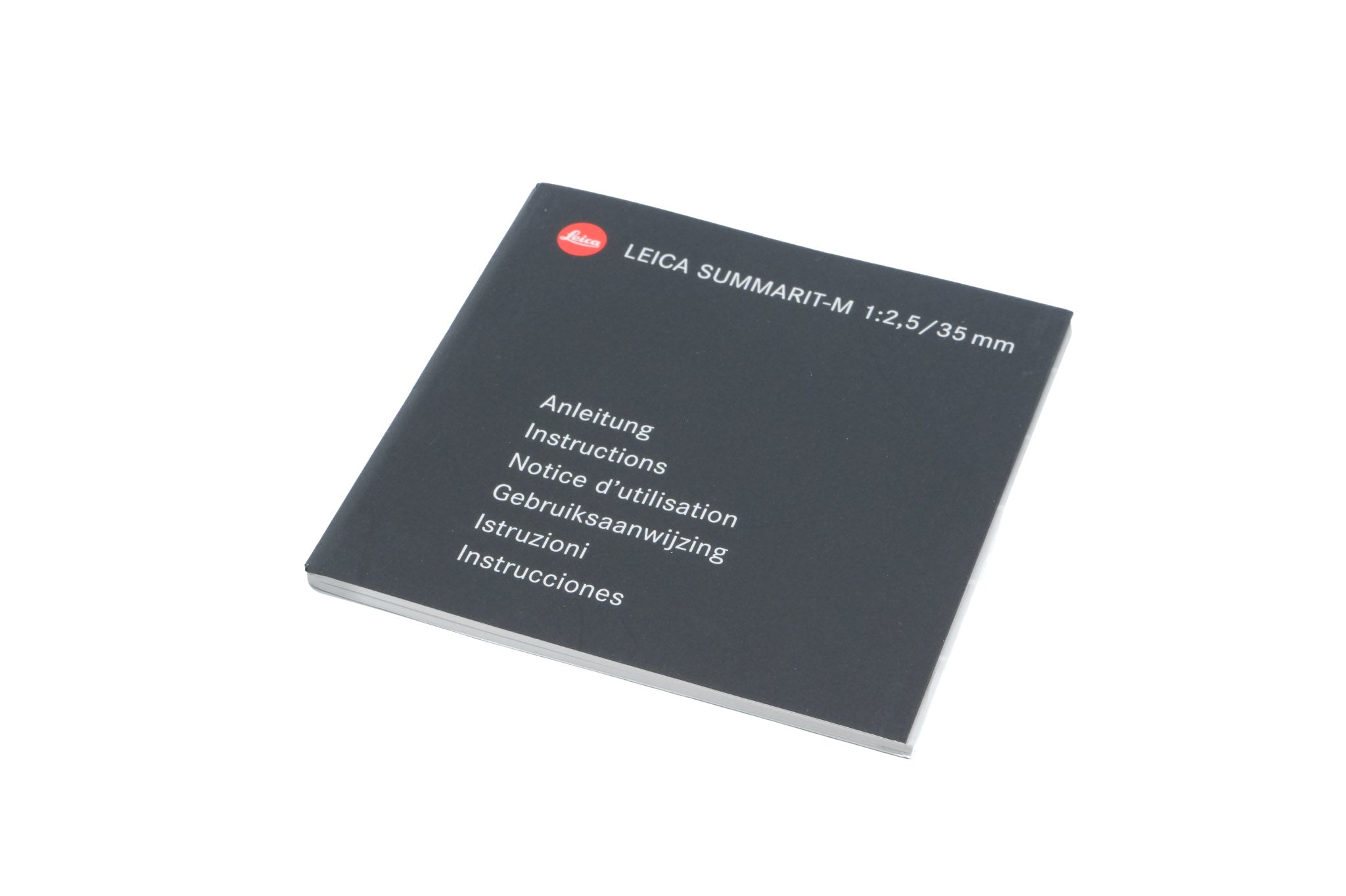 Leica 35mm f2.5 Summarit-M Instructions - Accessory