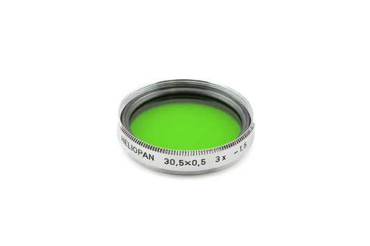 Heliopan 30.5mm Green Filter 3x -1.5 - Accessory