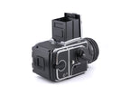 Hasselblad 503CW (Silver, 10243) + Waist Level Finder (New / Chrome, 42315) + Acute Matte D Standard Focusing Screen (42204) + A12N Film Magazine + 80mm f2.8 Planar T* C (New) (20029)