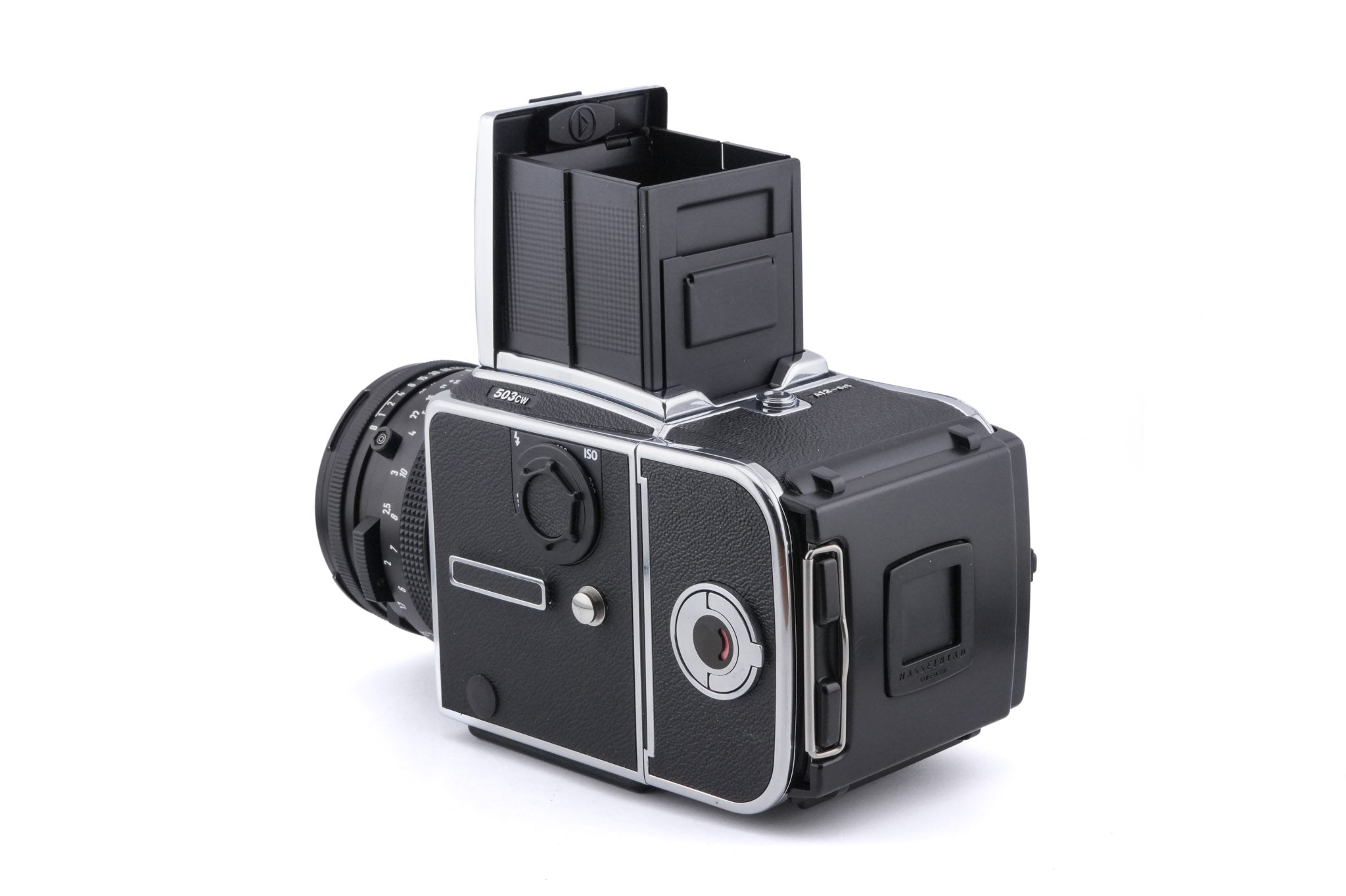 Hasselblad 503CW (Silver, 10243) + Waist Level Finder (New / Chrome, 42315) + Acute Matte D Standard Focusing Screen (42204) + A12N Film Magazine + 80mm f2.8 Planar T* C (New) (20029)