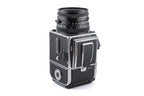 Hasselblad 503CW (Silver, 10243) + Waist Level Finder (New / Chrome, 42315) + Acute Matte D Standard Focusing Screen (42204) + A12N Film Magazine + 80mm f2.8 Planar T* C (New) (20029)
