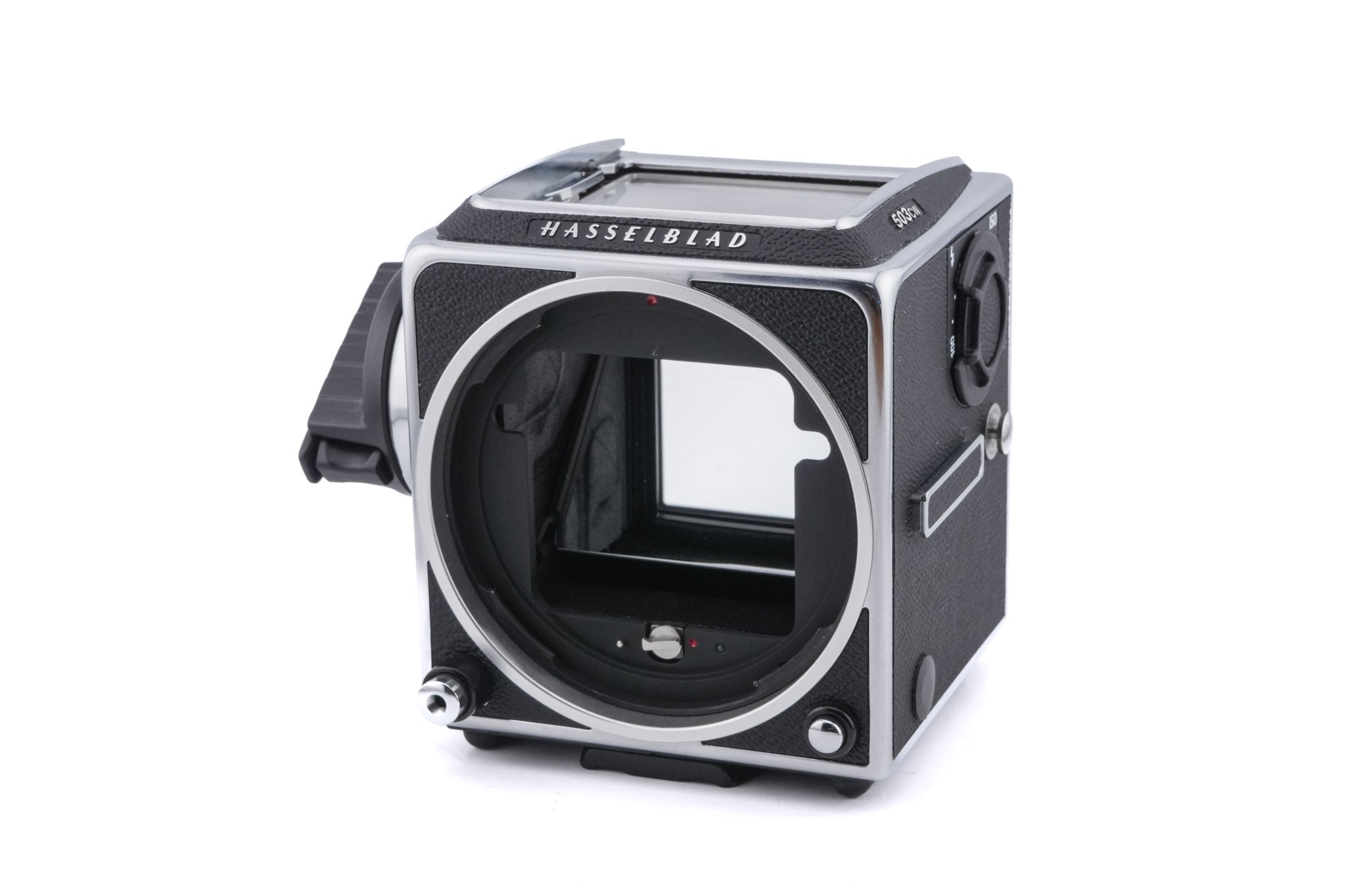 Hasselblad 503CW (Silver, 10243) + Waist Level Finder (New / Chrome, 42315) + Acute Matte D Standard Focusing Screen (42204) + A12N Film Magazine + 80mm f2.8 Planar T* C (New) (20029)