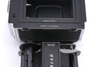Hasselblad 503CW (Silver, 10243) + Waist Level Finder (New / Chrome, 42315) + Acute Matte D Standard Focusing Screen (42204) + A12N Film Magazine + 80mm f2.8 Planar T* C (New) (20029)
