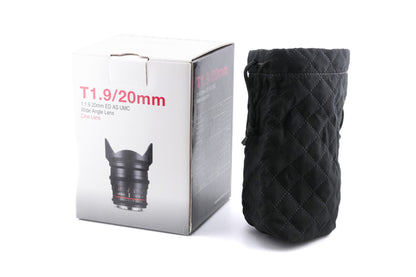 Samyang 20mm T1.9 ED AS UMC