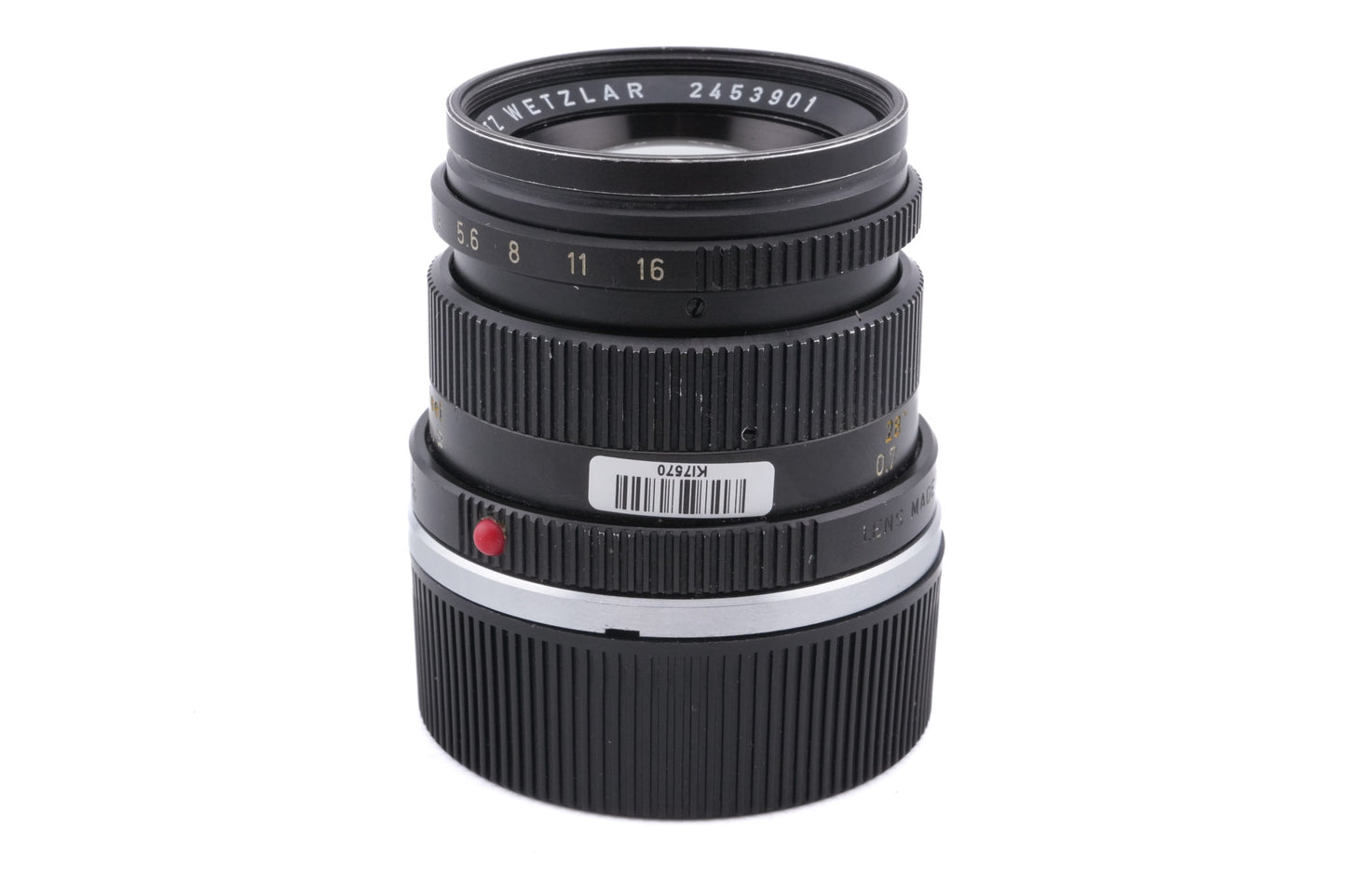 Leica 50mm f2 Summicron (Type III) (11817)