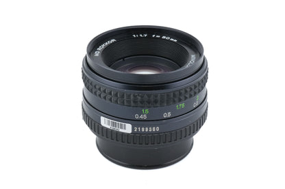 Minolta 50mm f1.7 MD Rokkor