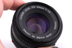 Canon 50mm f1.8 FDn