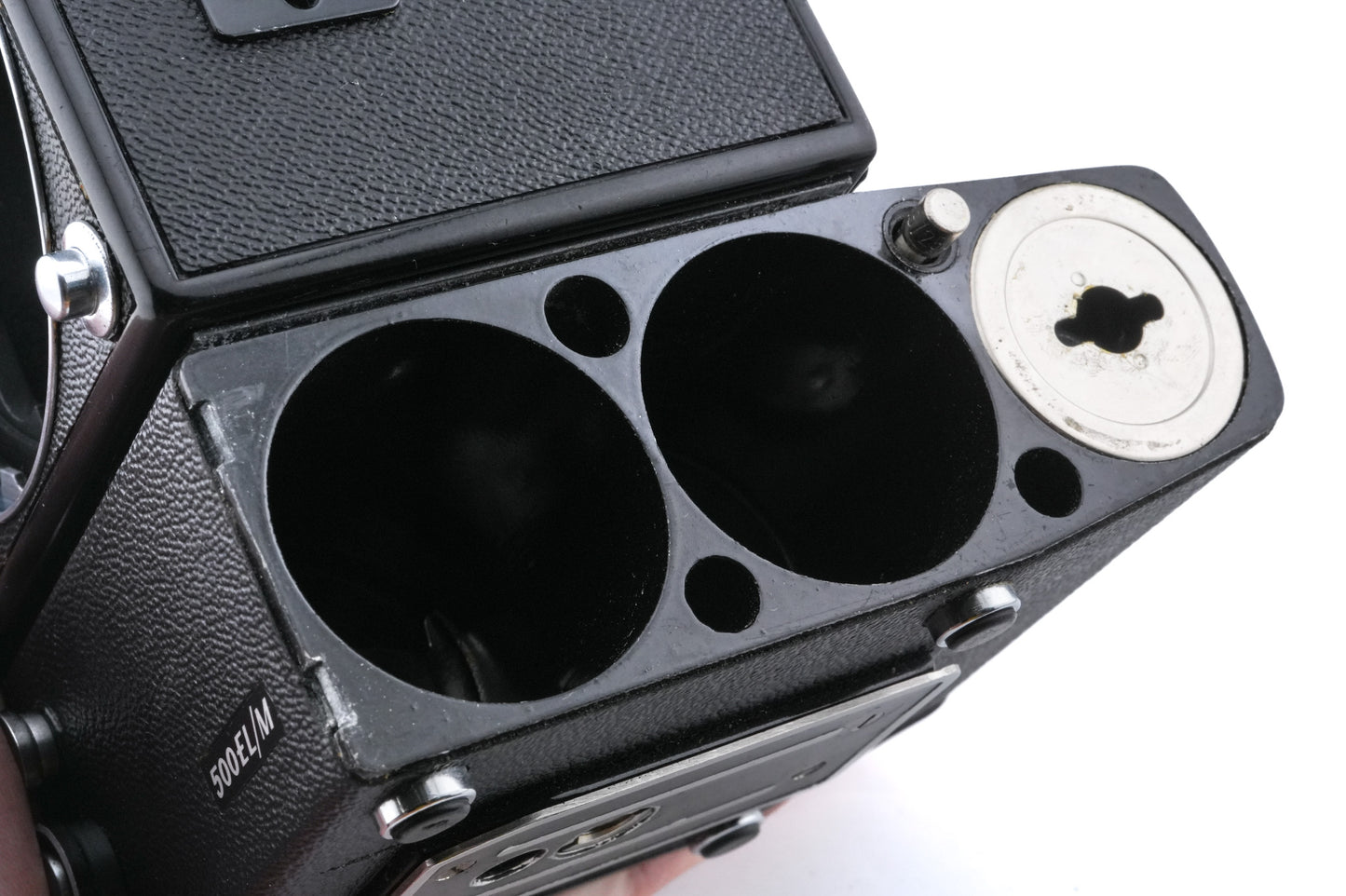 Hasselblad 500EL/M (Black, 10219) + Waist Level Finder (New / Black, 42323)