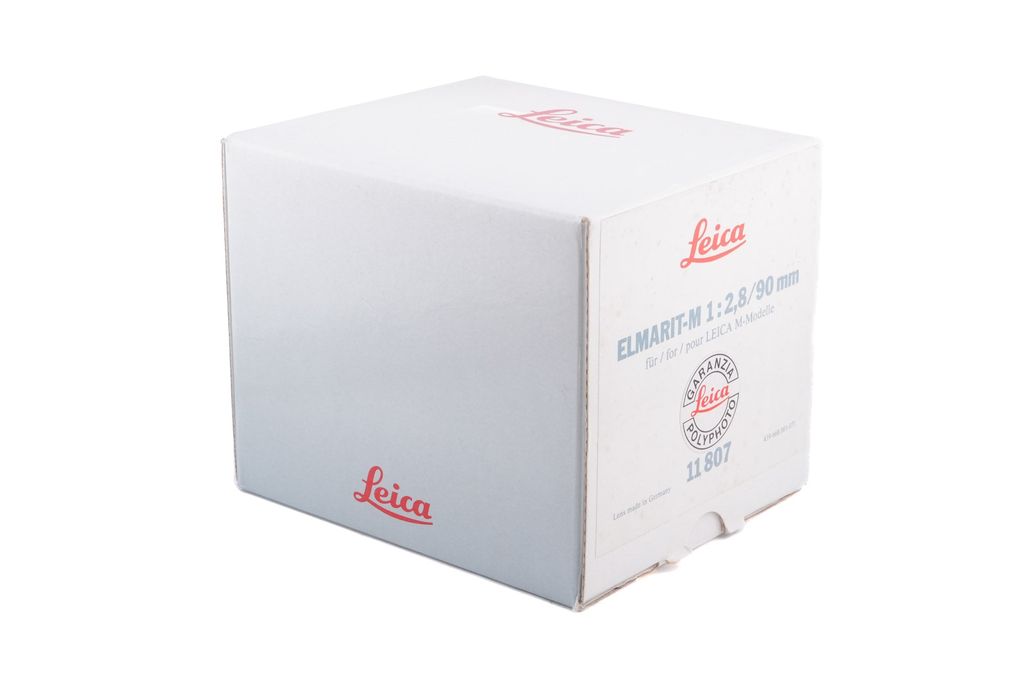 Leica 90mm f2.8 Elmarit-M (Black, 11807)