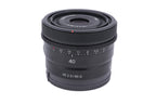 Sony 40mm f2.5 G (SEL40F25G)