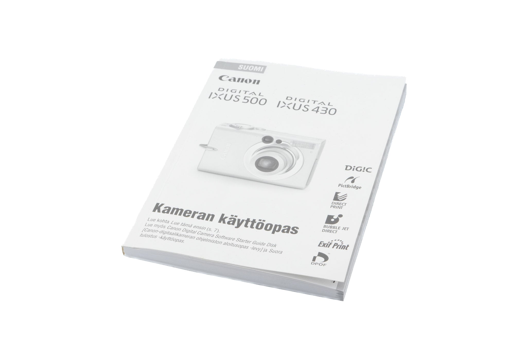 Canon IXUS Digital 500/430 Instructions - Accessory