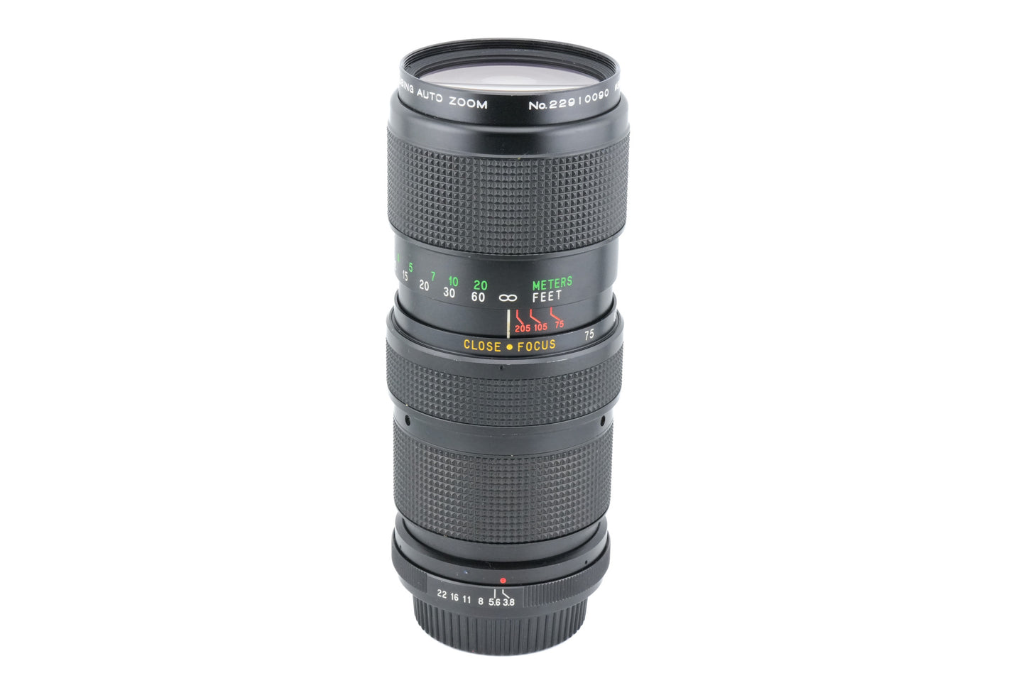 Vivitar 75-205mm f3.8 Close Focusing Auto Zoom - Lens