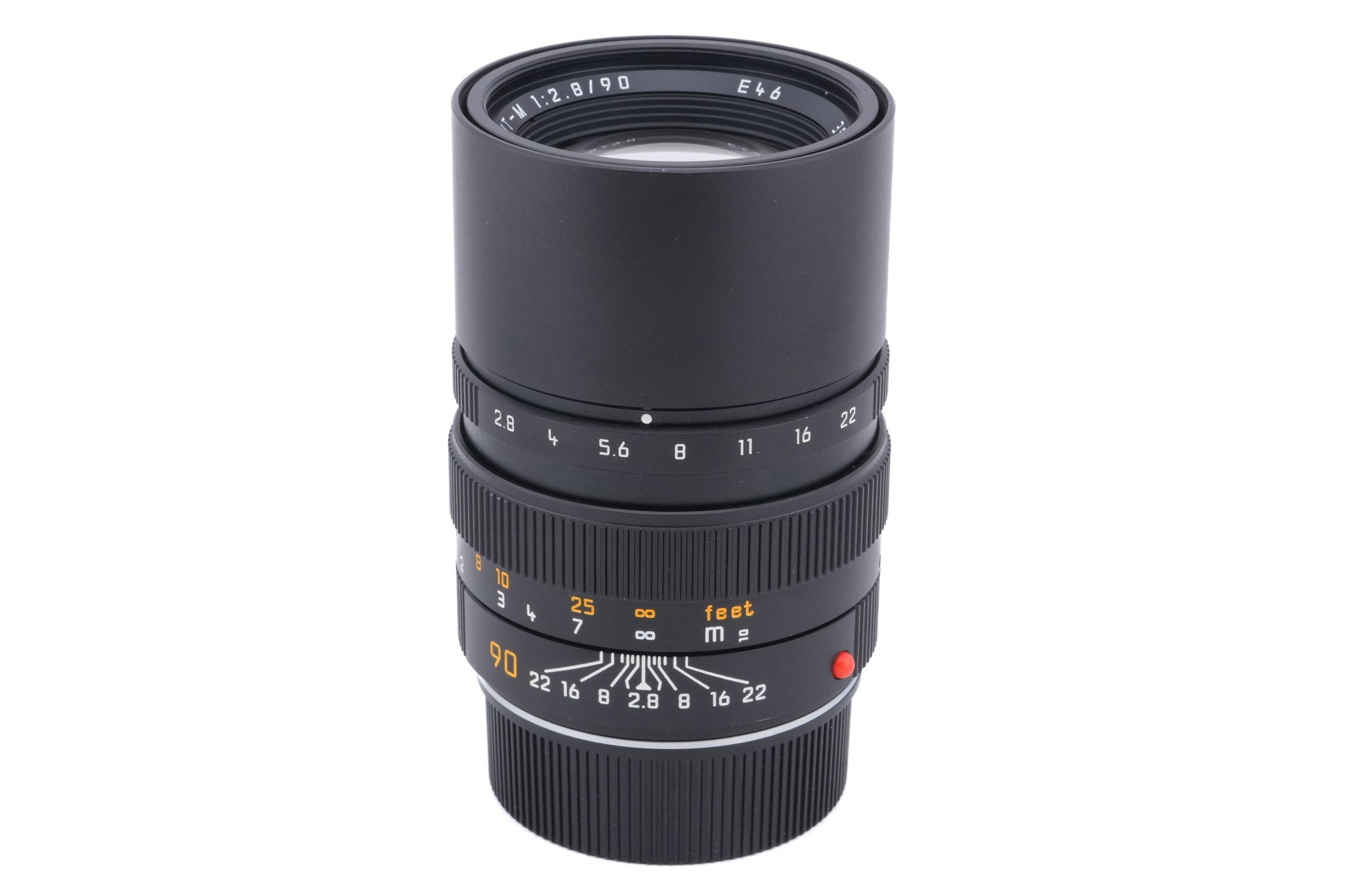 Leica 90mm f2.8 Elmarit-M (Black, 11807) - Lens