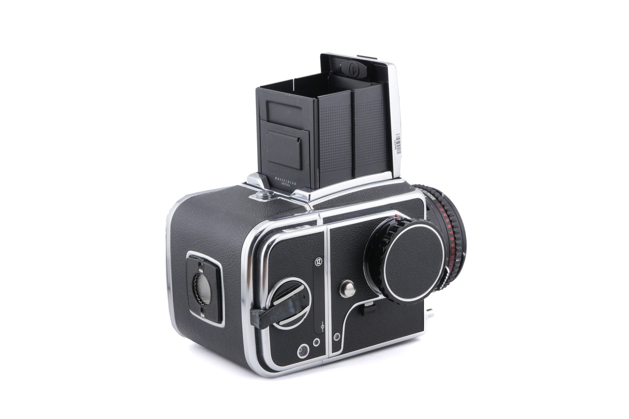 Hasselblad 500C/M (Silver, 10026) + A12 Film Magazine (Silver, 30074) + Waist Level Finder (New / Chrome, 42315) + Standard Focusing Screen (42161) + 80mm f2.8 Opton PL T*
