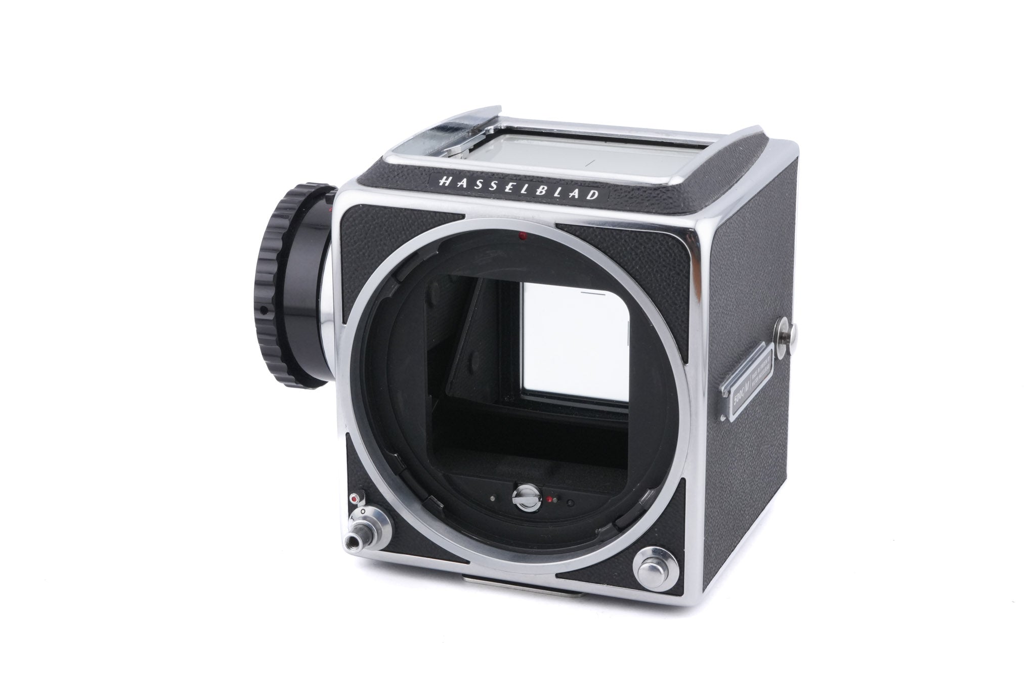 Hasselblad 500C/M (Silver, 10026) + A12 Film Magazine (Silver, 30074) + Waist Level Finder (New / Chrome, 42315) + Standard Focusing Screen (42161) + 80mm f2.8 Opton PL T*