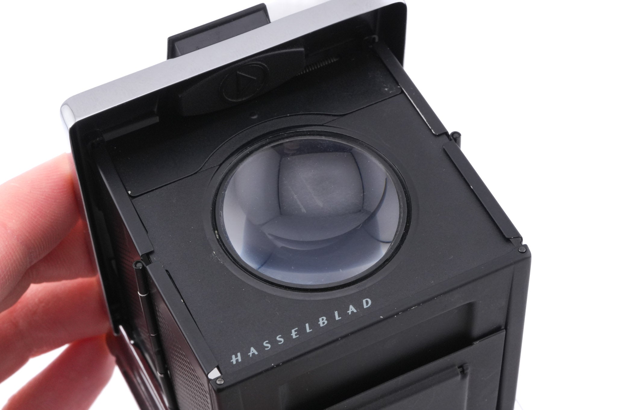 Hasselblad 500C/M (Silver, 10026) + A12 Film Magazine (Silver, 30074) + Waist Level Finder (New / Chrome, 42315) + Standard Focusing Screen (42161) + 80mm f2.8 Opton PL T*
