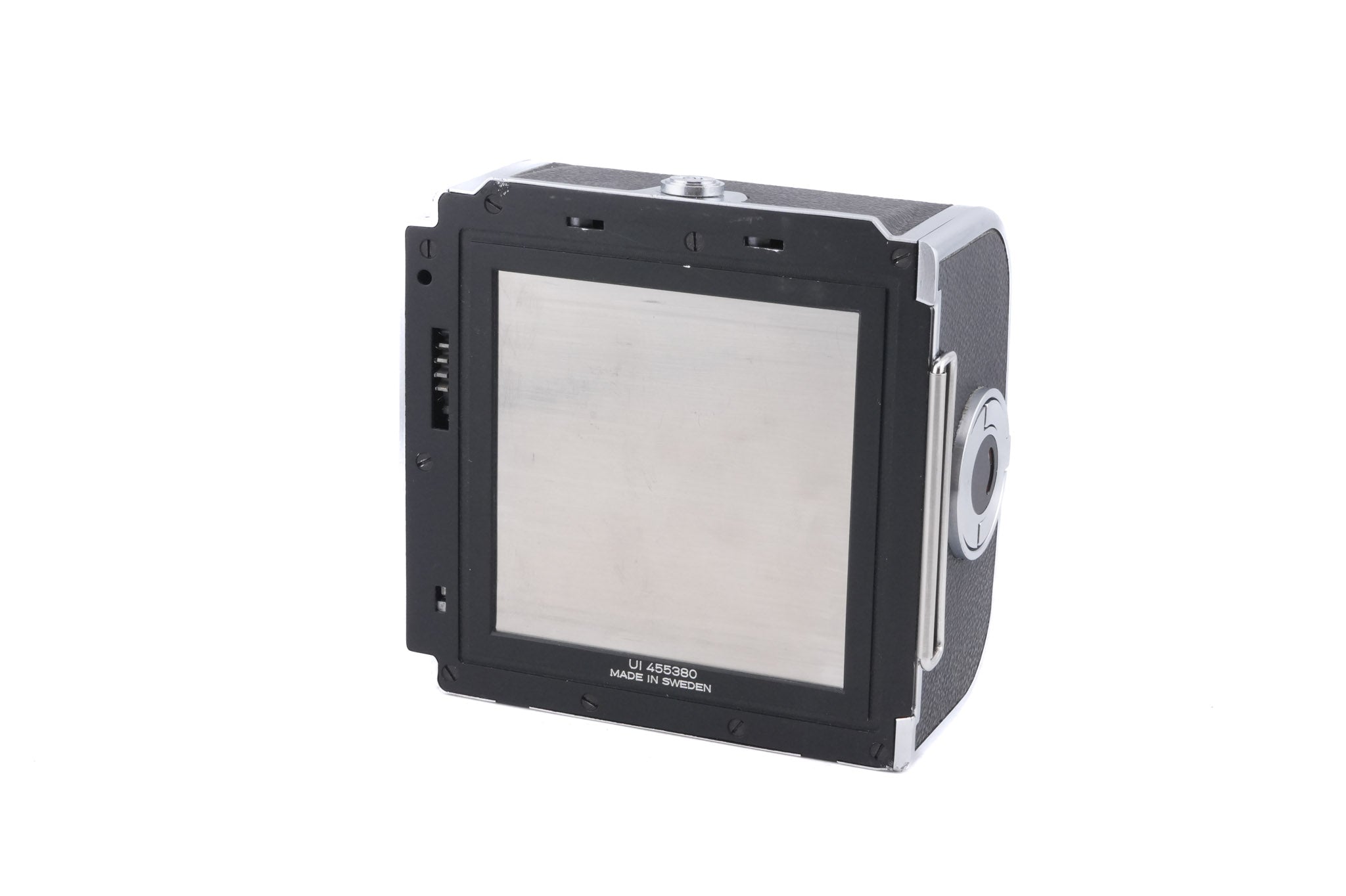 Hasselblad 500C/M (Silver, 10026) + A12 Film Magazine (Silver, 30074) + Waist Level Finder (New / Chrome, 42315) + Standard Focusing Screen (42161) + 80mm f2.8 Opton PL T*
