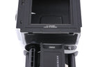 Hasselblad 500C/M (Silver, 10026) + A12 Film Magazine (Silver, 30074) + Waist Level Finder (New / Chrome, 42315) + Standard Focusing Screen (42161) + 80mm f2.8 Opton PL T*