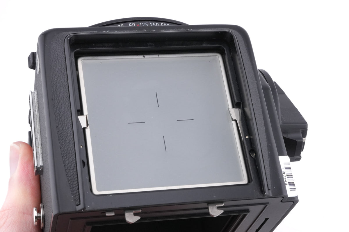 Hasselblad 2000FC/M (Black, 10332) + Waist Level Finder (Old / Black, 42277) + Standard Focusing Screen (42161)