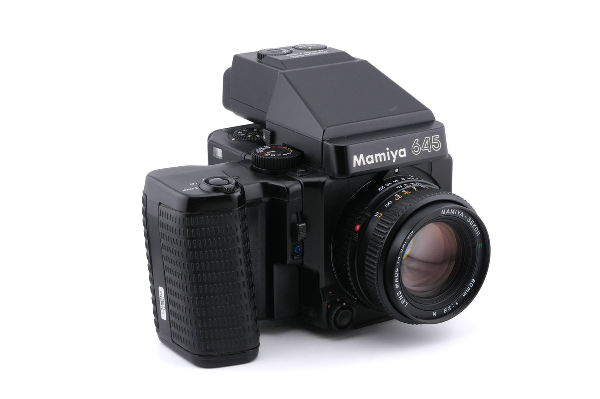 Mamiya M645 Super + 120/220 Roll Film Holder N + Power Drive N (Y01670) + AE Prism Finder N + 80mm f2.8 Sekor C N