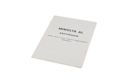 Minolta AL Instructions
