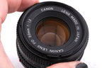Canon 50mm f1.8 FDn