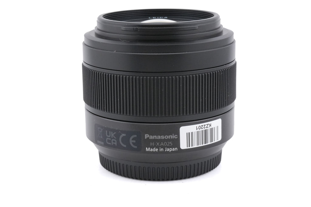 Panasonic 25mm f1.4 ASPH. Leica DG Summilux II