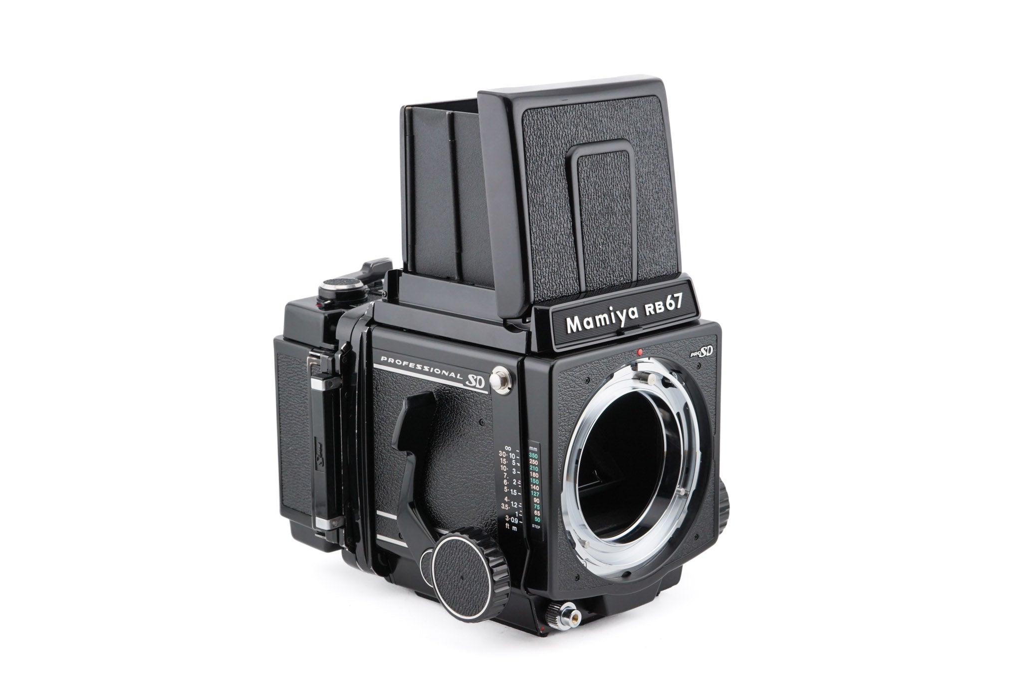 Mamiya RB67 Pro SD + 120 Pro-SD 6x7 Film Back + Waist Level Finder