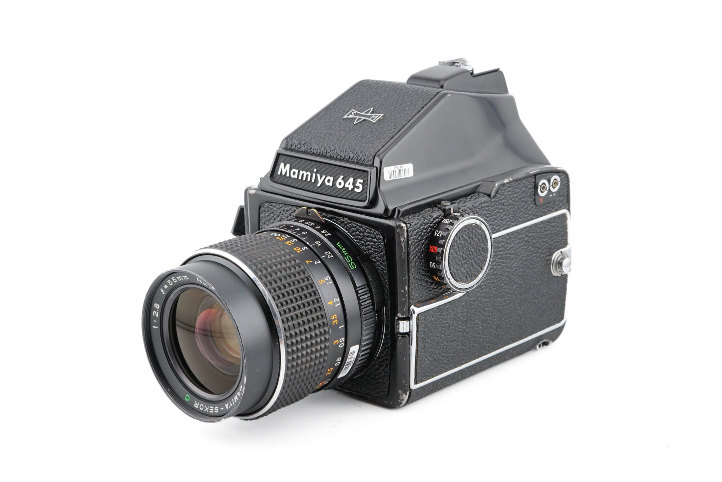 Mamiya M645 + 55mm f2.8 Sekor C + M645 Prism Finder