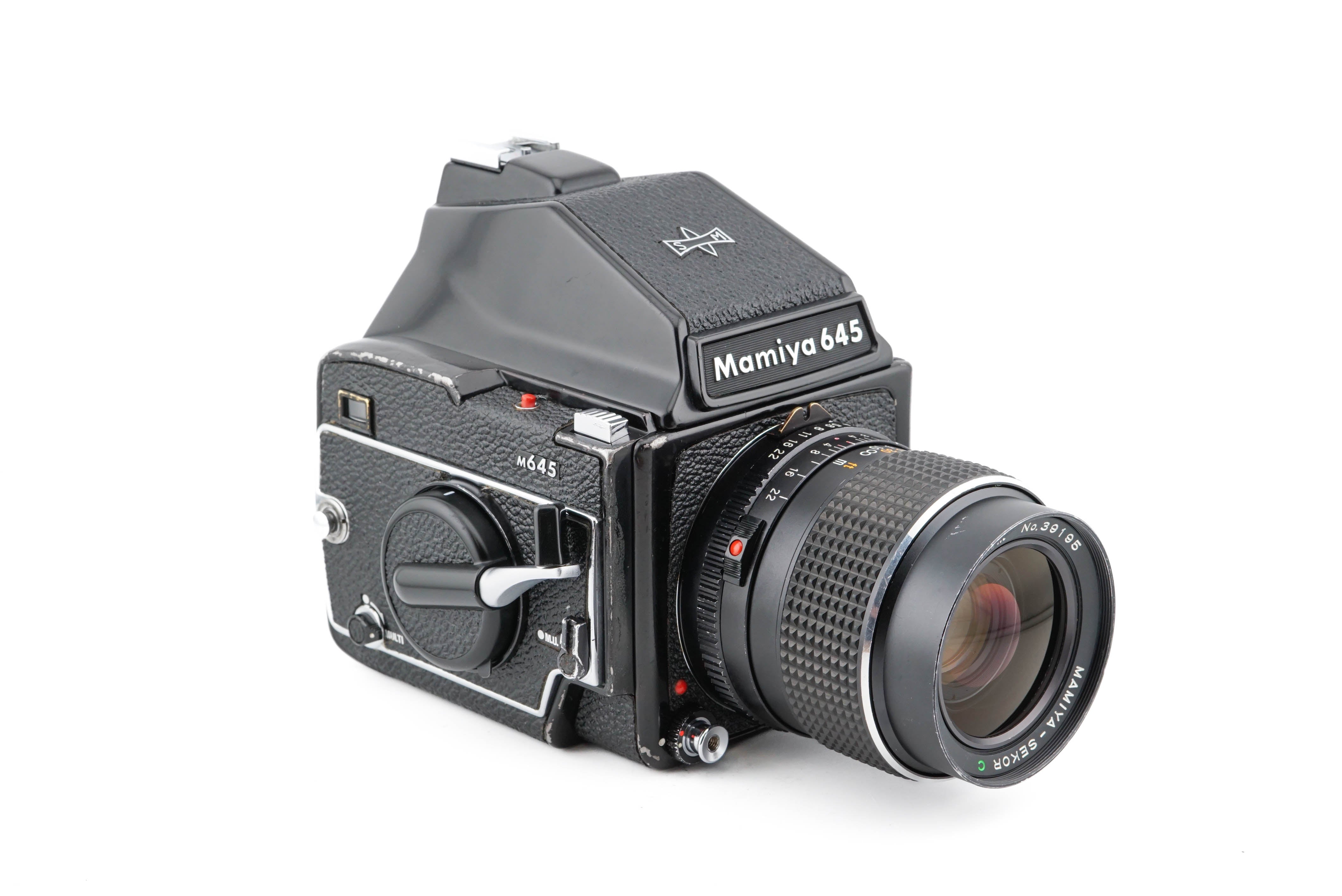 Mamiya M645 + 55mm f2.8 Sekor C + M645 Prism Finder – Kamerastore