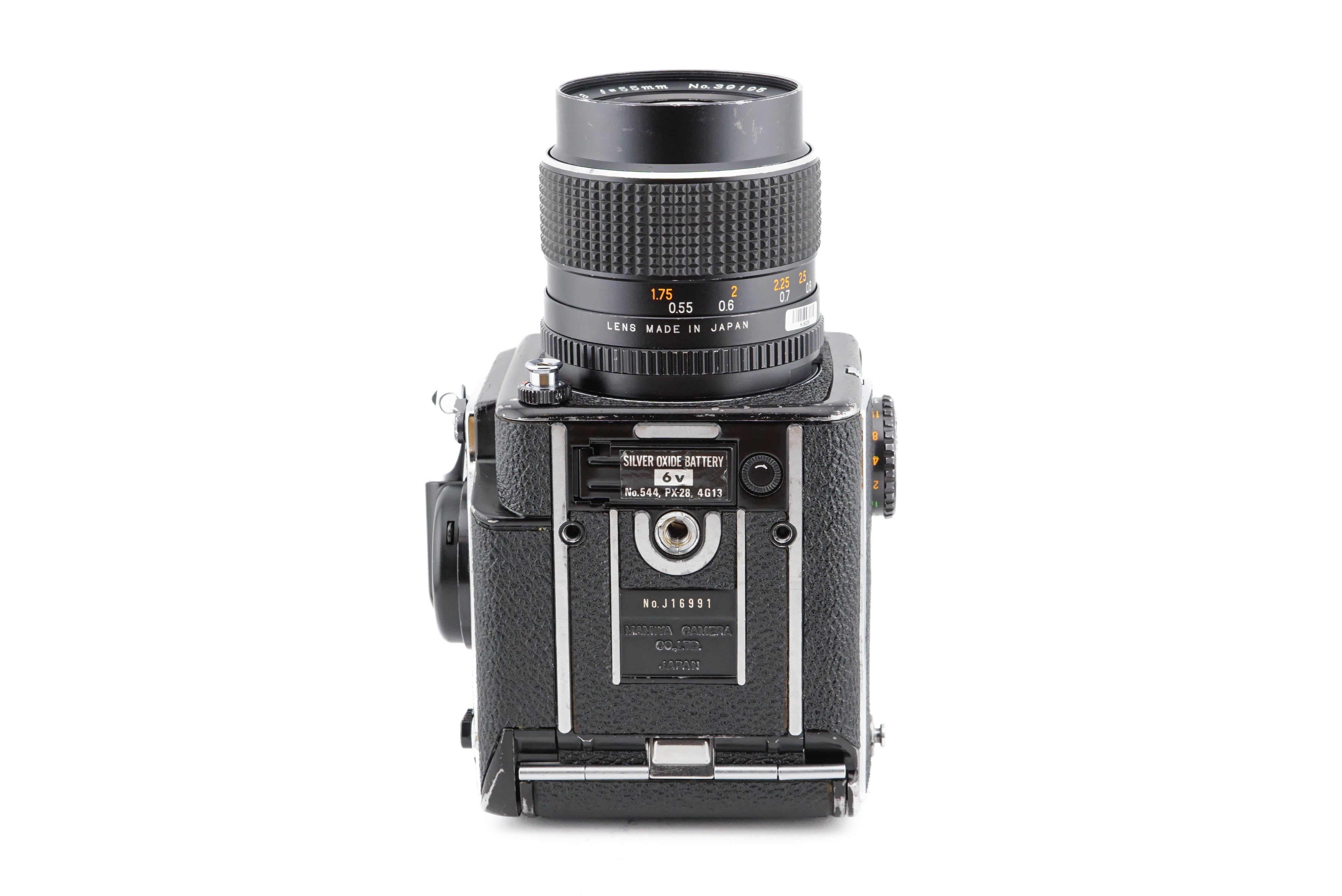 Mamiya M645 + 55mm f2.8 Sekor C + M645 Prism Finder – Kamerastore