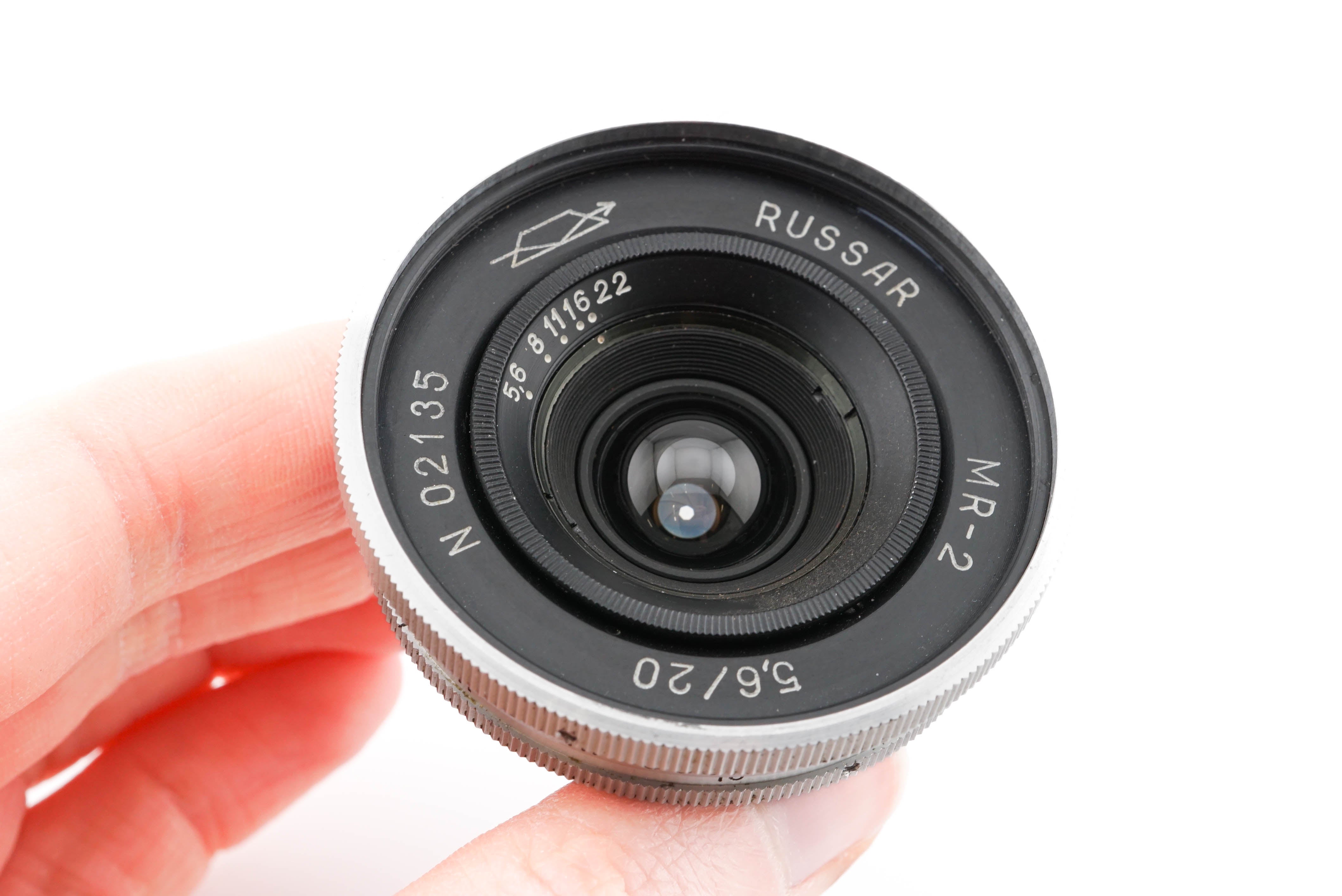 FED 20mm f5.6 Russar MP-2 + Viewfinder For 20mm f5.6 Russar MP-2