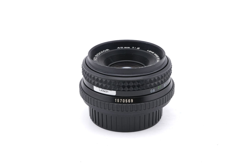 Minolta 45mm f2 MD Rokkor