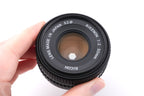 Ricoh 50mm f2 Rikenon