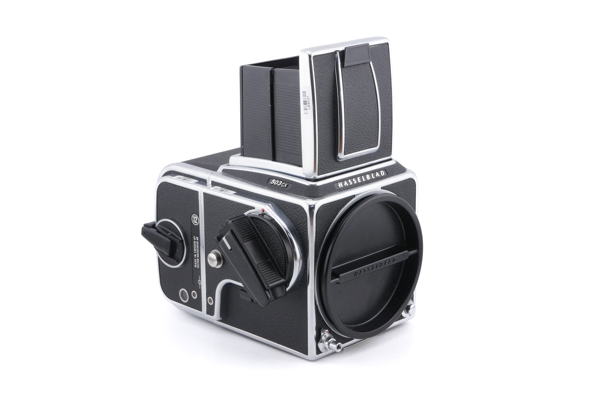 Hasselblad 503CX (Silver, 10026) + Acute Matte Focusing Screen (42165) + A12N Film Magazine + Waist Level Finder (New / Chrome, 42315)