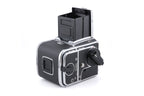 Hasselblad 503CX (Silver, 10026) + Acute Matte Focusing Screen (42165) + A12N Film Magazine + Waist Level Finder (New / Chrome, 42315)