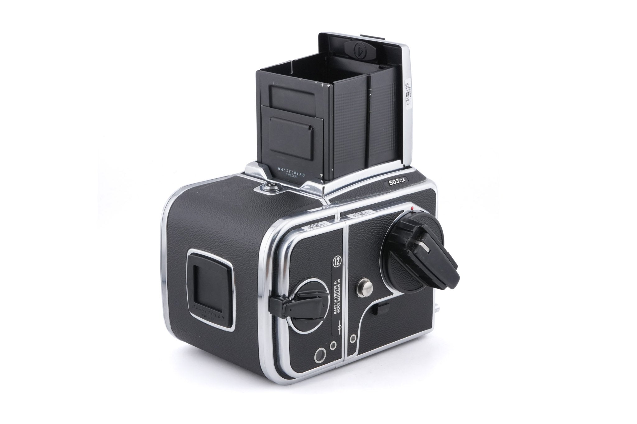 Hasselblad 503CX (Silver, 10026) + Acute Matte Focusing Screen (42165) + A12N Film Magazine + Waist Level Finder (New / Chrome, 42315)