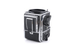 Hasselblad 503CX (Silver, 10026) + Acute Matte Focusing Screen (42165) + A12N Film Magazine + Waist Level Finder (New / Chrome, 42315)