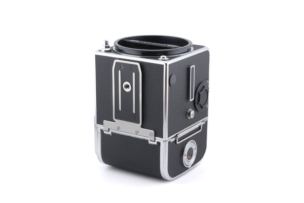 Hasselblad 503CX (Silver, 10026) + Acute Matte Focusing Screen (42165) + A12N Film Magazine + Waist Level Finder (New / Chrome, 42315)
