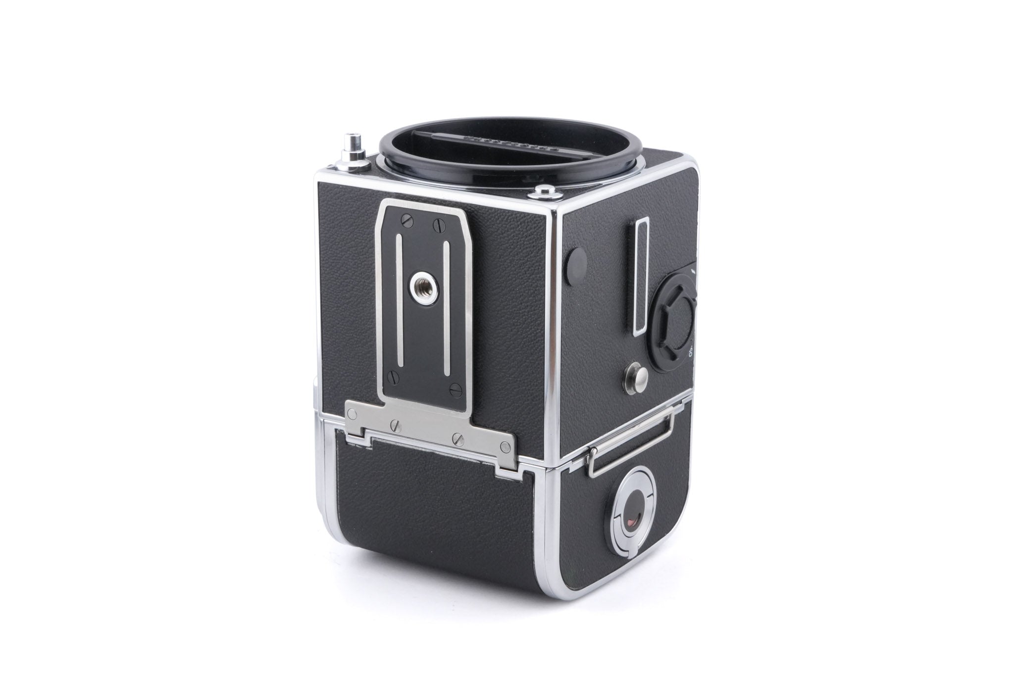 Hasselblad 503CX (Silver, 10026) + Acute Matte Focusing Screen (42165) + A12N Film Magazine + Waist Level Finder (New / Chrome, 42315)