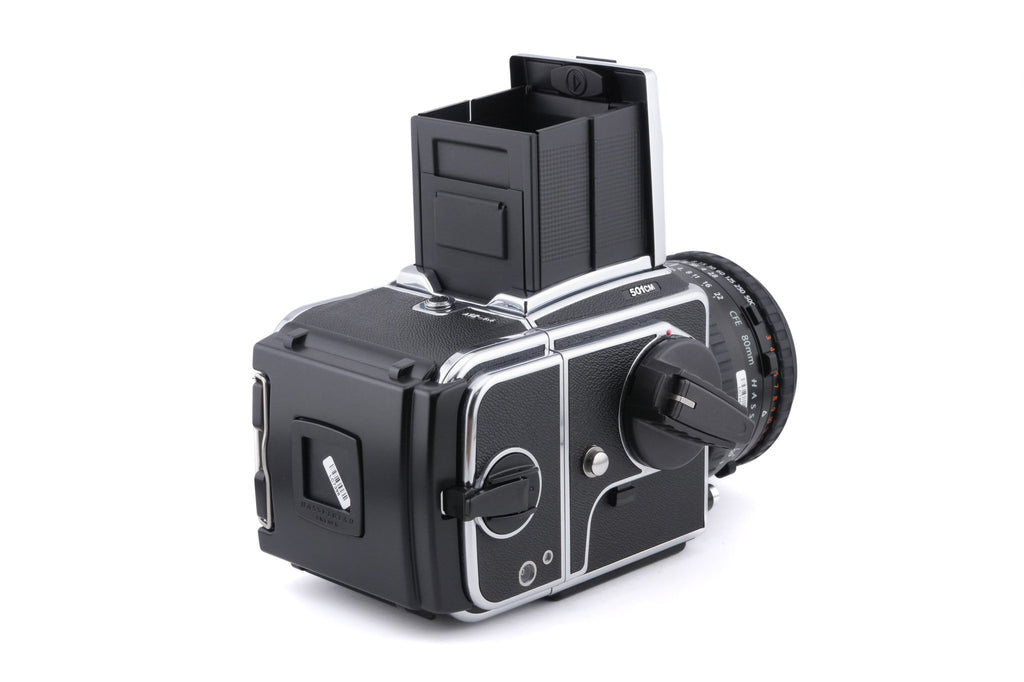 Hasselblad 501CM (Silver, 10238) + Waist Level Finder (New / Chrome, 42315) + 80mm f2.8 Planar T* CFE (20034) + A12N Film Magazine + Acute Matte D Microprism / Split Image Focusing Screen (42215)