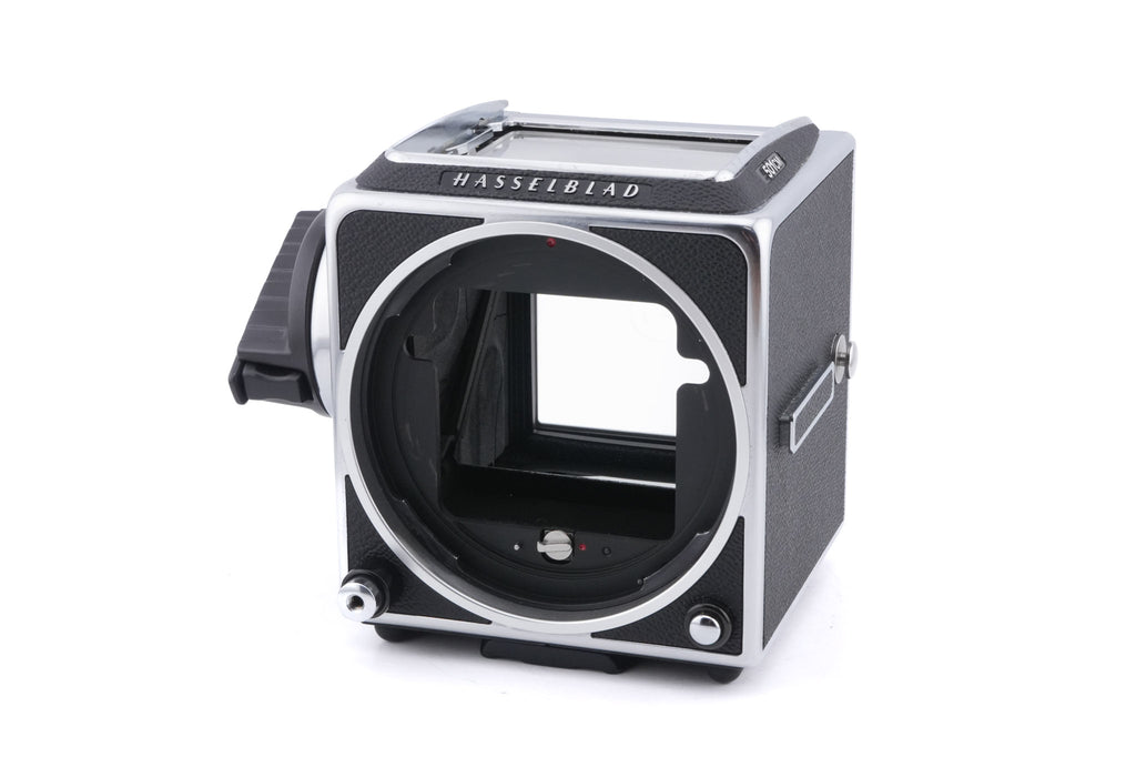 Hasselblad 501CM (Silver, 10238) + Waist Level Finder (New / Chrome, 42315) + 80mm f2.8 Planar T* CFE (20034) + A12N Film Magazine + Acute Matte D Microprism / Split Image Focusing Screen (42215)