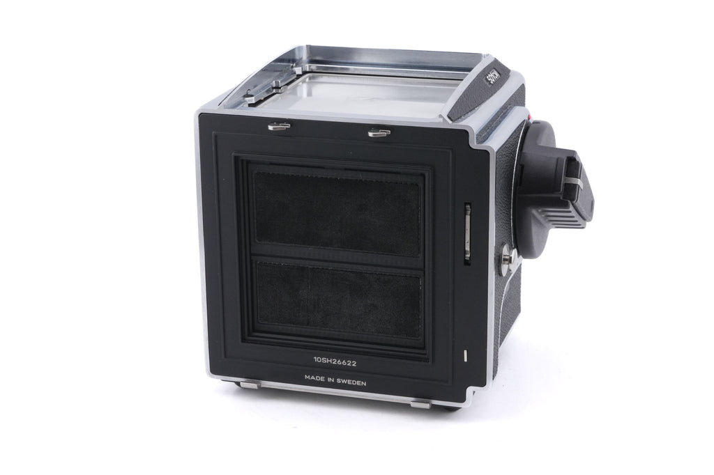 Hasselblad 501CM (Silver, 10238) + Waist Level Finder (New / Chrome, 42315) + 80mm f2.8 Planar T* CFE (20034) + A12N Film Magazine + Acute Matte D Microprism / Split Image Focusing Screen (42215)