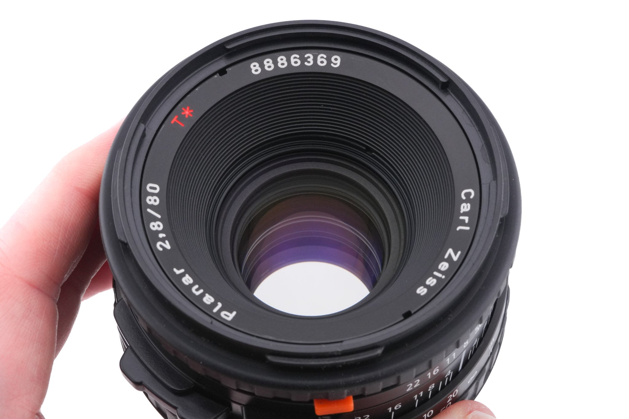 Hasselblad 501CM (Silver, 10238) + Waist Level Finder (New / Chrome, 42315) + 80mm f2.8 Planar T* CFE (20034) + A12N Film Magazine + Acute Matte D Microprism / Split Image Focusing Screen (42215)