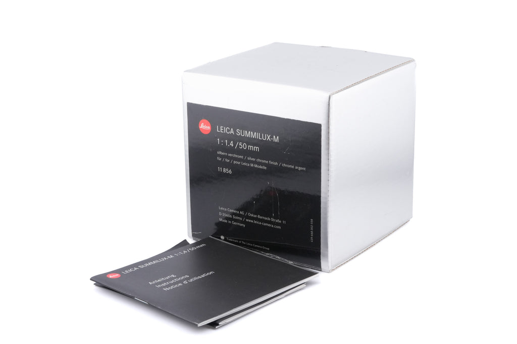 Leica 50mm f1.4 Summilux-M (Type III) (Silver, 11856)