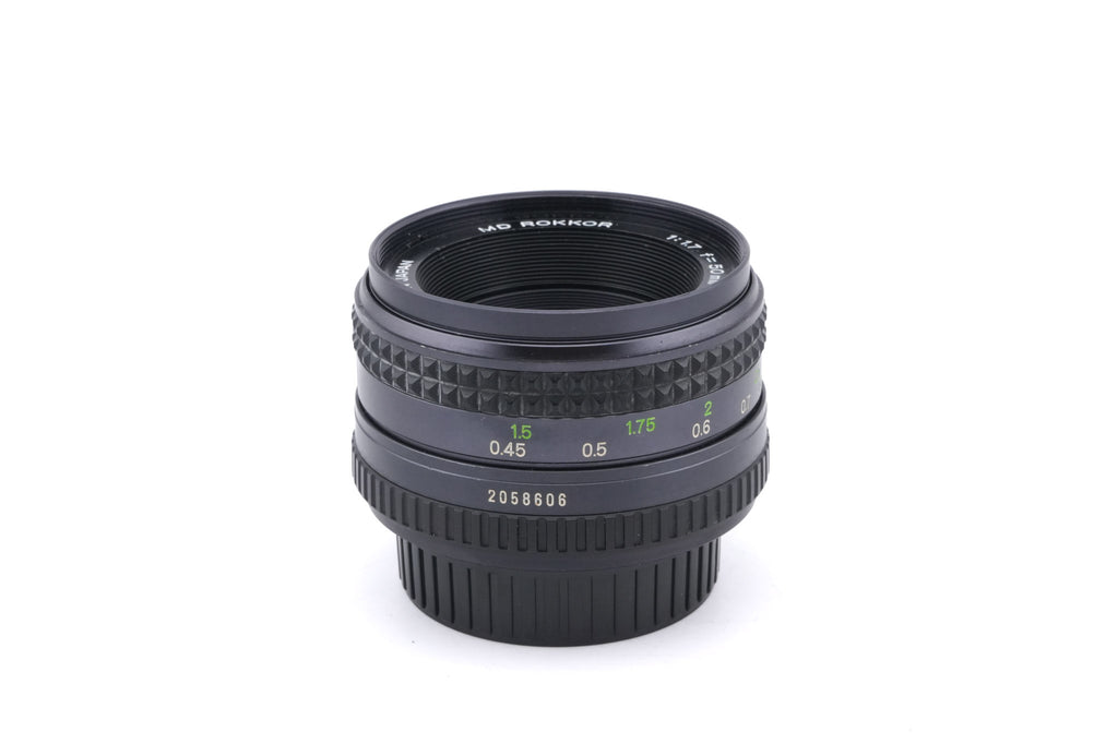 Minolta 50mm f1.7 MD Rokkor