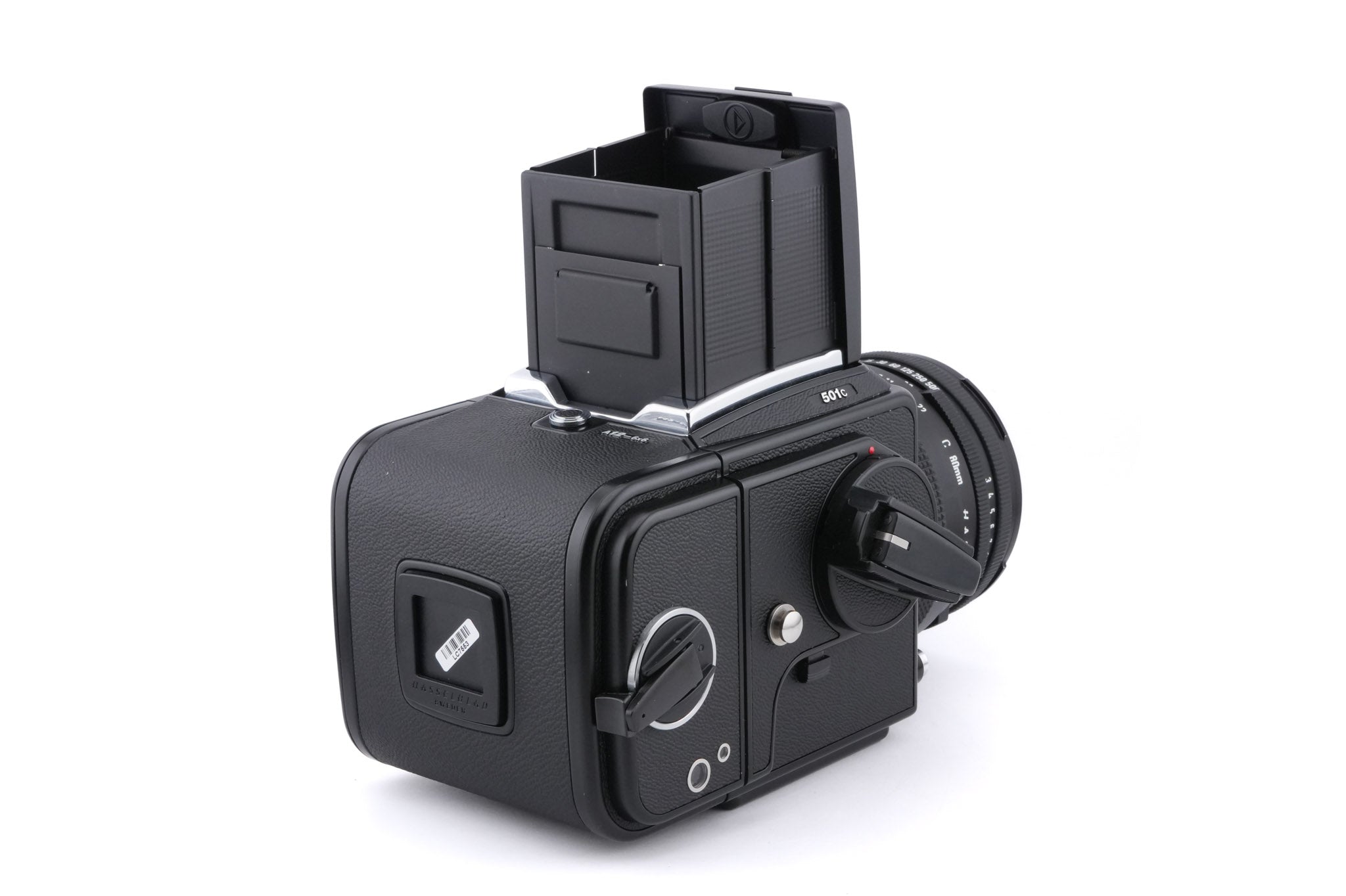 Hasselblad 501C (11045) + Waist Level Finder (New / Black, 42323) + A12N Film Magazine + 80mm f2.8 Planar T* C (New) (20029) + Acute Matte D Standard Focusing Screen (42204)