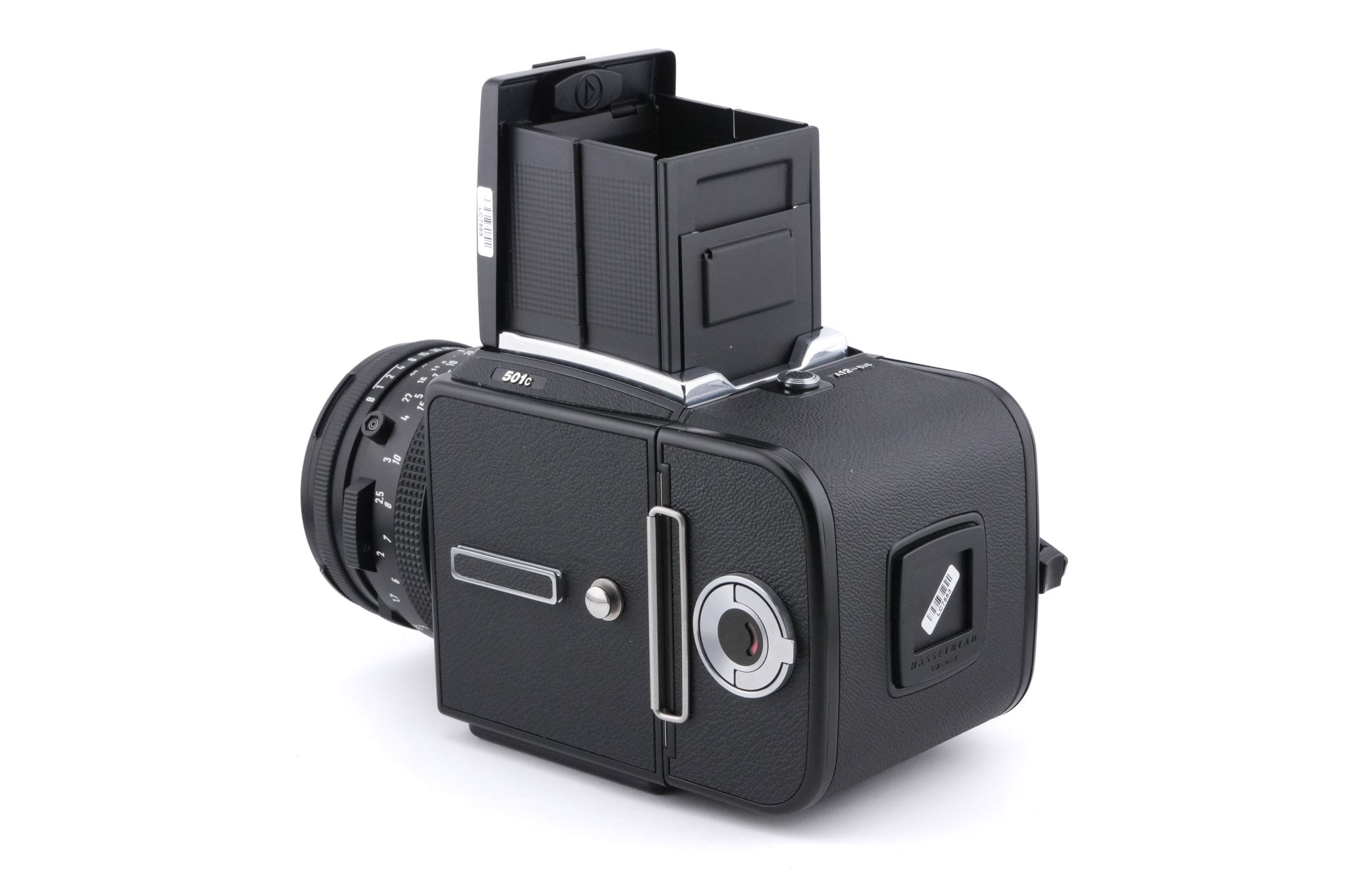 Hasselblad 501C (11045) + Waist Level Finder (New / Black, 42323) + A12N Film Magazine + 80mm f2.8 Planar T* C (New) (20029) + Acute Matte D Standard Focusing Screen (42204)